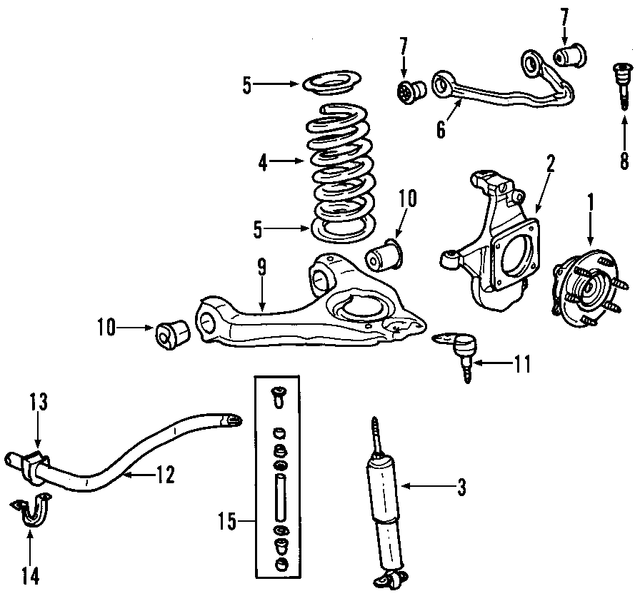 Chevy Silverado Front Suspension Diagram