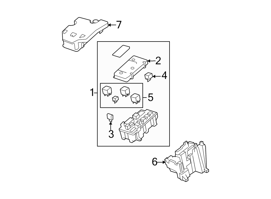 Buick Lucerne Fuse Box Bracket. ENGINE COMPARTMENT ...