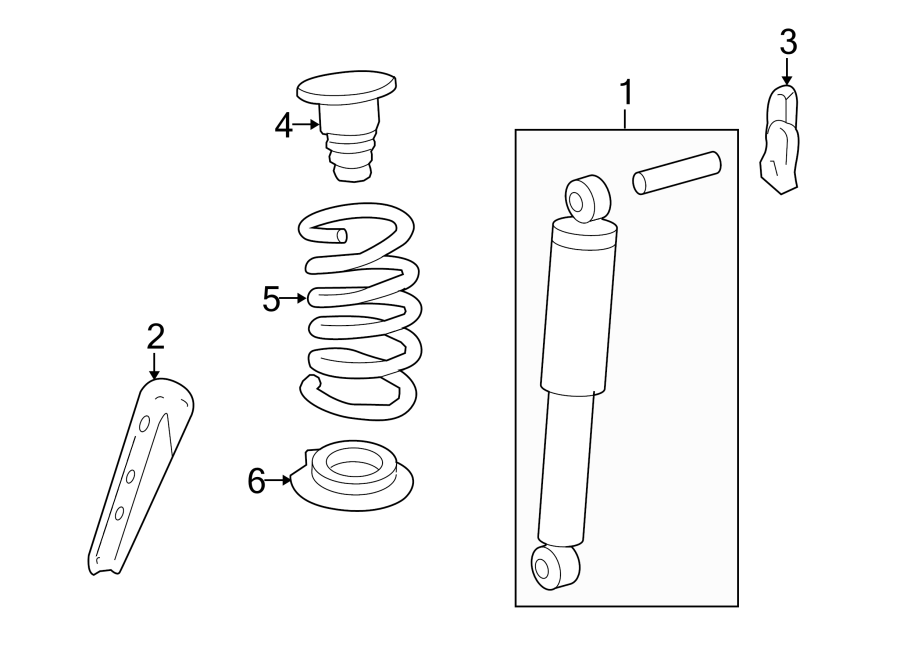 Buick Enclave Shock Absorber Rear 20757505 Gm Parts Wholesale