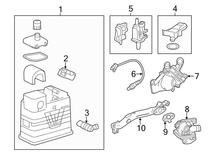 Buick LaCrosse Purge control valve. 2.4 liter. Impala; 2.4l. Lacrosse ...