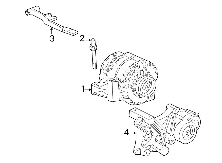 Buick Regal Bracket. Brace. Alternator - 24507944 | GM Parts Wholesale