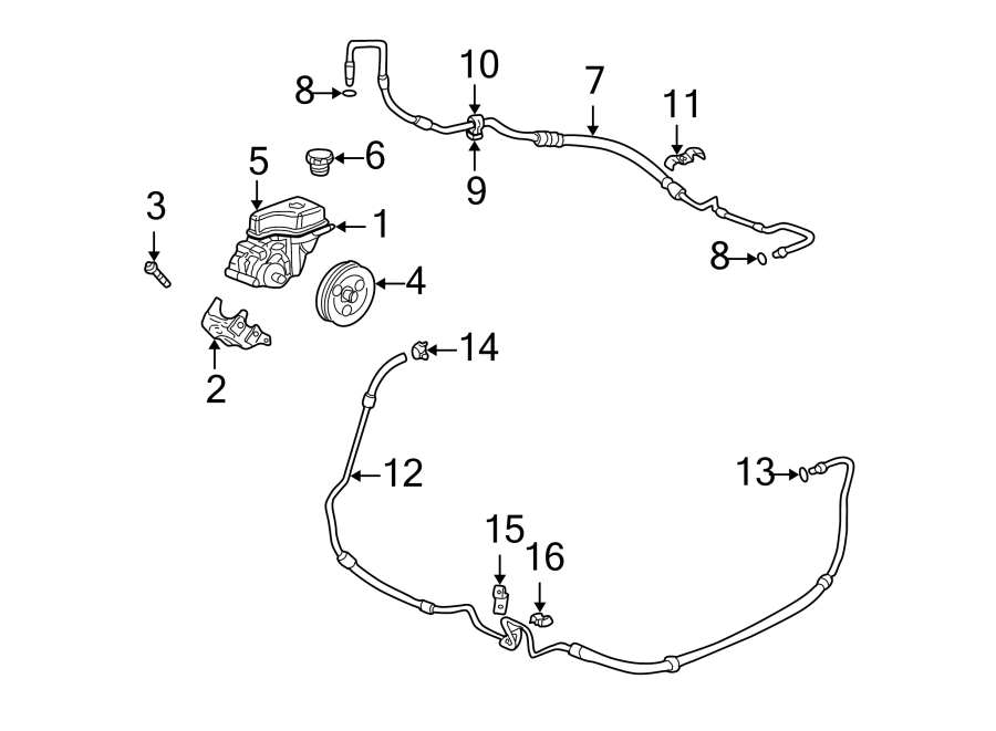 Cadillac Deville Power Steering Reservoir - 26097963 | GM Parts ...