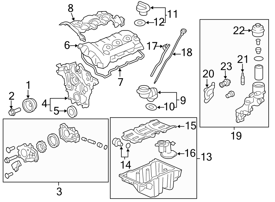 Cadillac CTS Engine Oil Pan - 12592105 | GM Parts Wholesale Canada