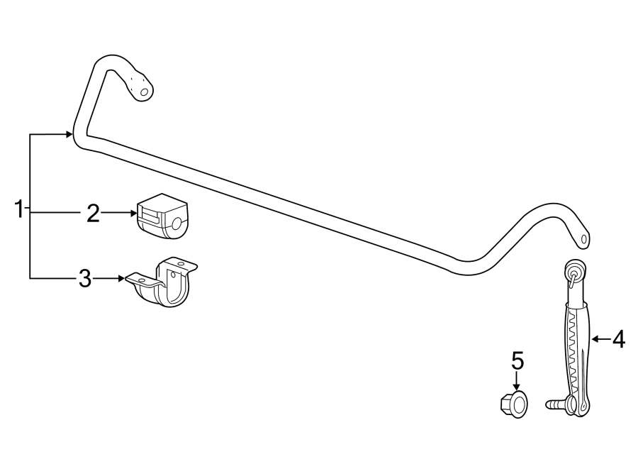 Cadillac CTS Suspension Stabilizer Bar (Front). CTS; w/o AWD; w/Sport