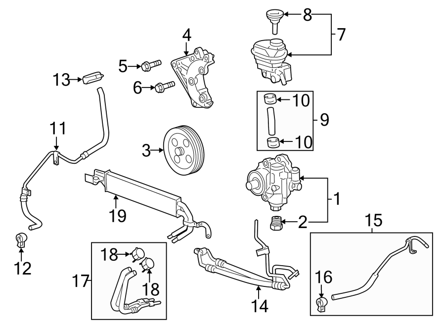 Cadillac CTS Power Steering Hose Adapter. Coupe, CTS-V. CTS-V. Wagon ...