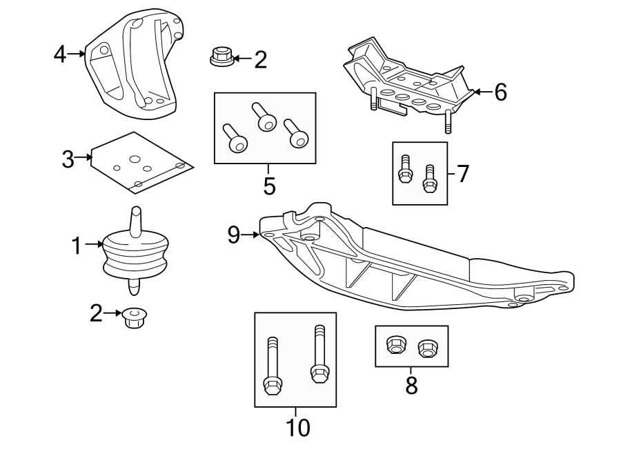 Chevrolet Caprice Automatic Transmission Mount. 6.0 LITER. Auto trans