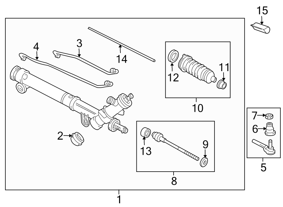 Chevrolet Impala Rack and Pinion Assembly 19330430 GM Parts