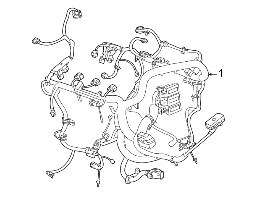 Chevrolet Camaro Engine Wiring Harness. W/O ZL1, 6.2 liter,