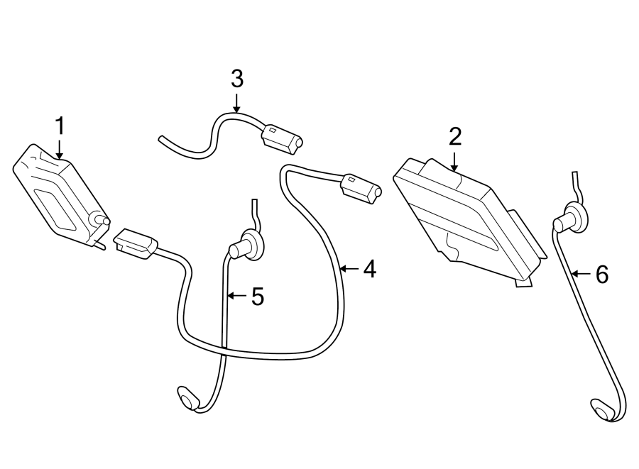 Chevrolet Corvette Radio Antenna Module Connector. Corvette; w