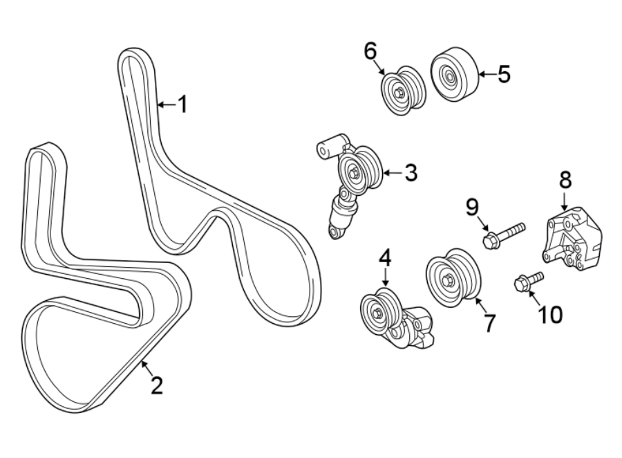 Chevrolet Corvette Serpentine Belt - 12690550 