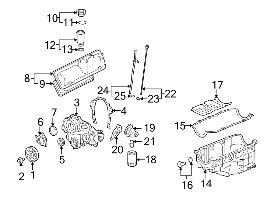 Chevrolet Malibu Engine Timing Cover (Front) - 19181093 | GM Parts