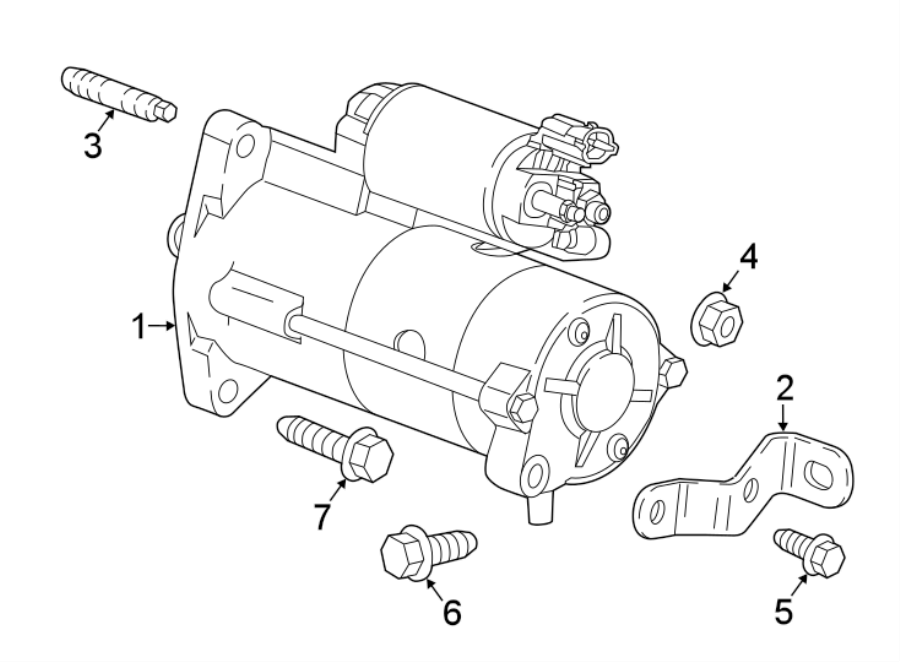 Chevrolet Malibu Starter Motor - 12680617 | GM Parts Wholesale Canada