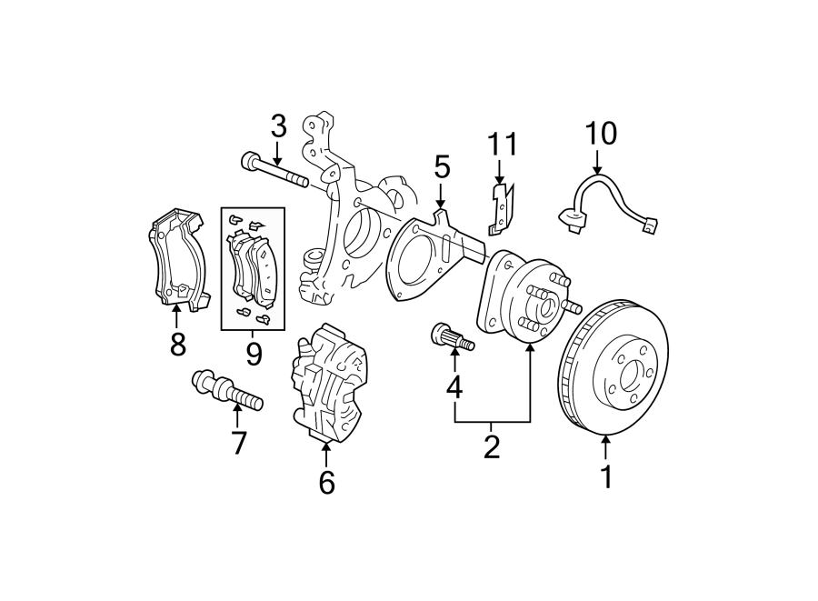 Pontiac Aztek Disc Brake Caliper (Front) 10434251 GM Parts