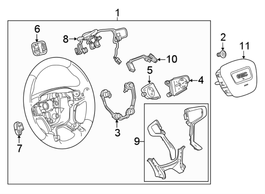 GMC Acadia Cruise Control Switch - 23360936 | GM Parts Wholesale Canada ...