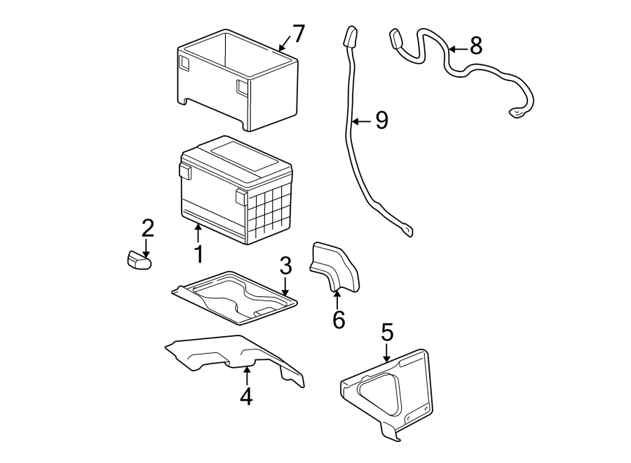 Chevrolet Suburban 2500 Battery Tray. AUXILIARY - 15246518 | GM Parts ...