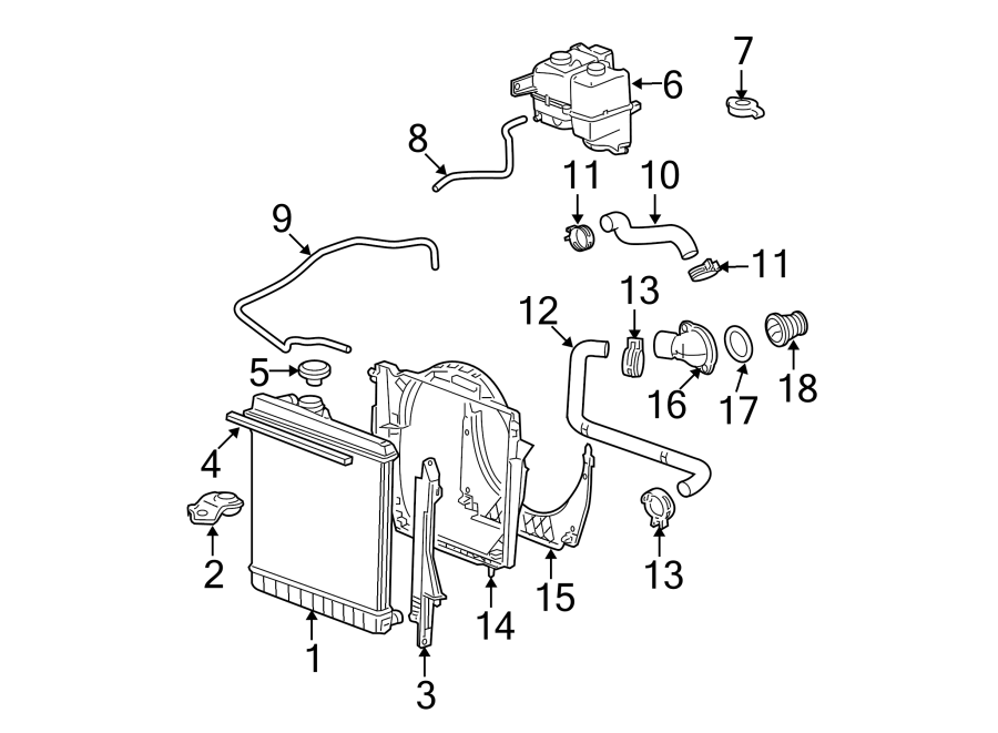 Gmc Canyon Radiator Coolant Hose Upper Lower Liter Canyon