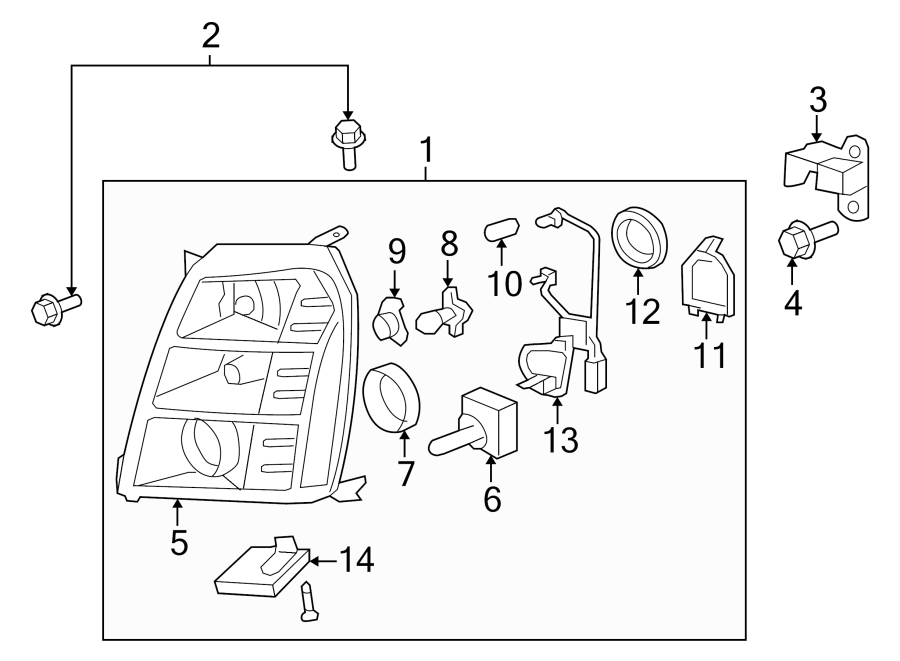 Cadillac Escalade Headlight Bulb Cap (Lower) 15782398 GM Parts