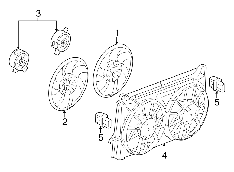 Cadillac Escalade Engine Cooling Fan Motor - 25949003 | GM Parts ...