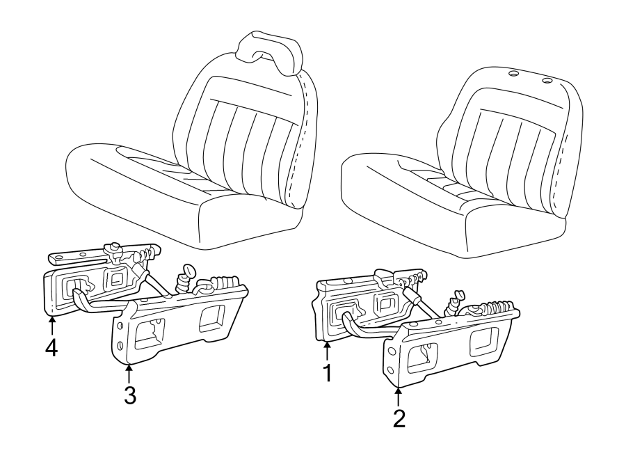 Gmc C1500 Suburban Seat Track Bench Outer Bucket 15991504 Gm Parts Wholesale Canada 6006