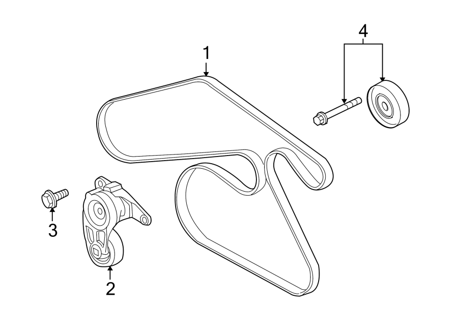 Chevrolet Equinox Accessory Drive Belt Idler Pulley - 12610680 | GM ...