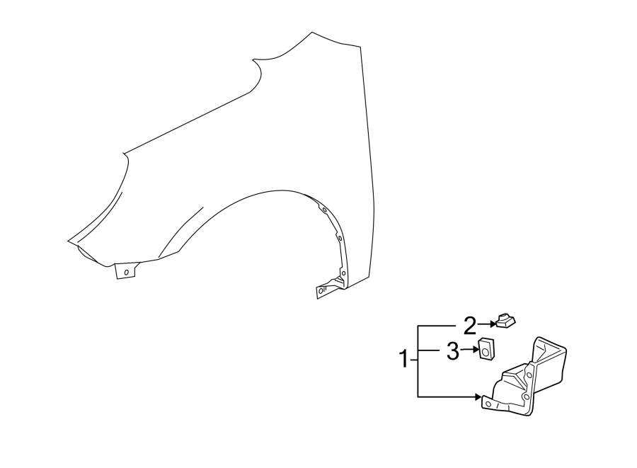 Chevrolet Equinox Fender Molding (Upper, Lower) - 22945686 | GM Parts