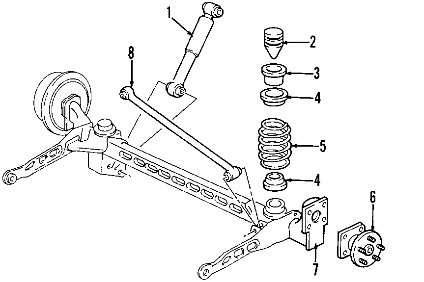 Chevrolet Uplander Suspension Subframe (Rear). Montana SV6. Relay