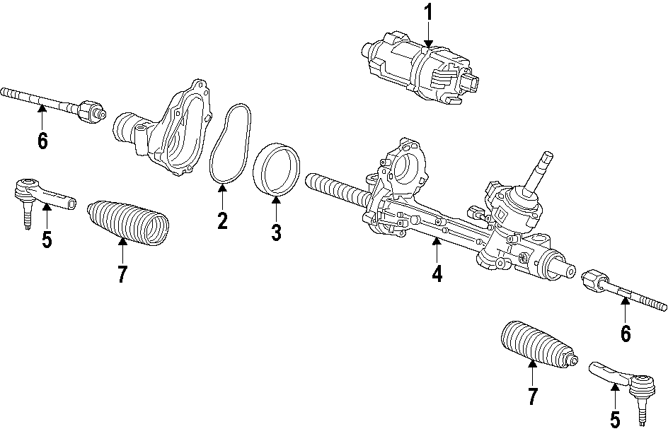 Buick LaCrosse Gear. MOTOR. Rack and Pinion Assembly. STEERING ...